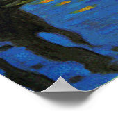 Autumn Landschap met boten Poster (Hoek)