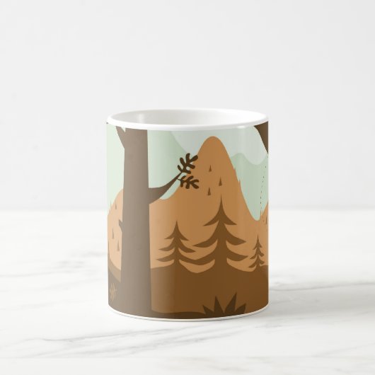 Autumn Landschap met Deer Koffiemok (Center)