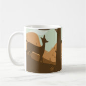Autumn Landschap met Deer Koffiemok (Links)