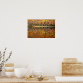 Autumn landschap met meer, Vermont, Verenigde Stat Poster (Keuken)