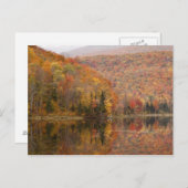 Autumn landschap met meer, Vermont, VS 2 Briefkaart (Voorkant / Achterkant)