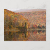 Autumn landschap met meer, Vermont, VS 2 Briefkaart (Voorkant)