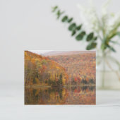 Autumn landschap met meer, Vermont, VS 2 Briefkaart (Staand voorkant)