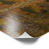 Autumn landschap met meer, Vermont, VS 2 Foto Afdruk (Hoek)