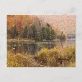 Autumn landschap met meer, Vermont, VS 3 Briefkaart (Voorkant)