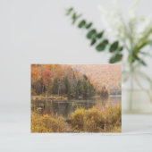 Autumn landschap met meer, Vermont, VS 3 Briefkaart (Staand voorkant)