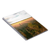 Autumn landschap met roestkleurige fotokunst notitieboek (Rechterzijde)