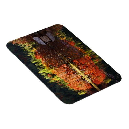 Autumn landschap op een meer magneet (Rechterzijde)