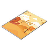 Autumn landschap. Panoramiek op landschap Notitieboek (Linkerzijde)