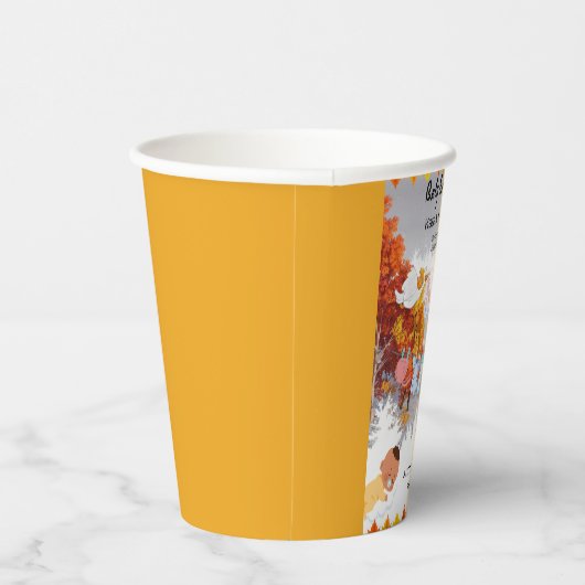 Autumn Landschap Papieren Bekers (Rechts)