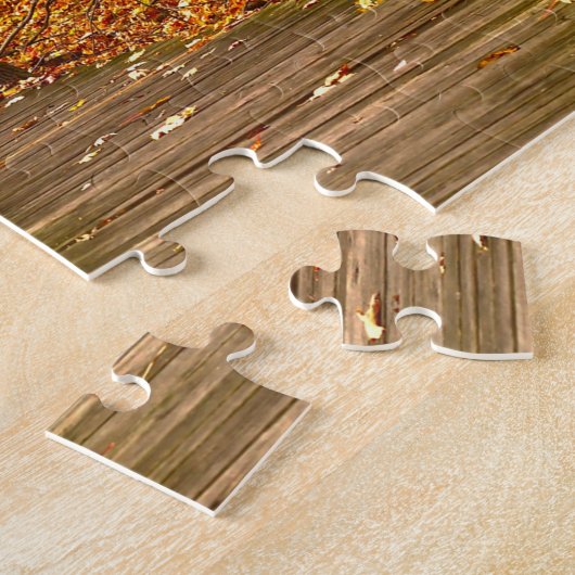 Autumn landschap Quebec. Legpuzzel (Zijkant)