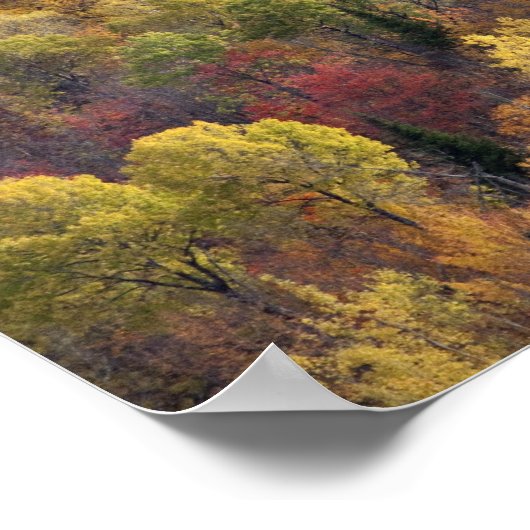 Autumn landschap, Vermont, Verenigde Staten Poster (Hoek)