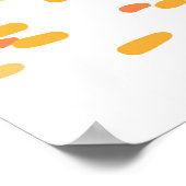 Autumn landschap. Waterverf  illustratie Poster (Hoek)