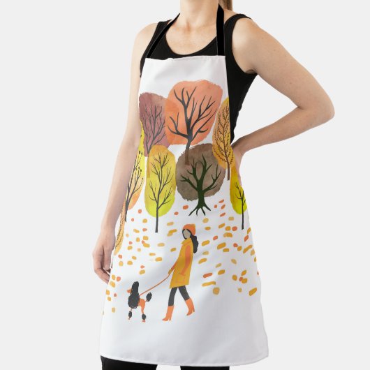 Autumn landschap. Waterverf  illustratie Schort (Insitu)