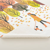 Autumn landschap. Waterverf  illustratie Sherpa Deken (3/4)