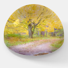 Autumn lane is weinig gereisd
