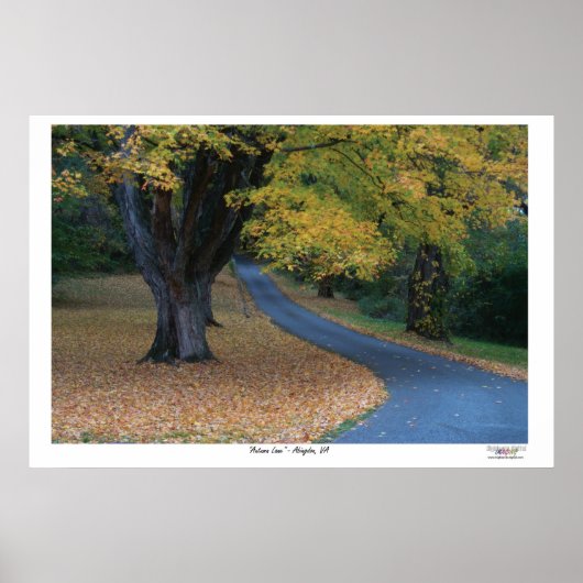 Autumn Lane Poster (Voorkant)