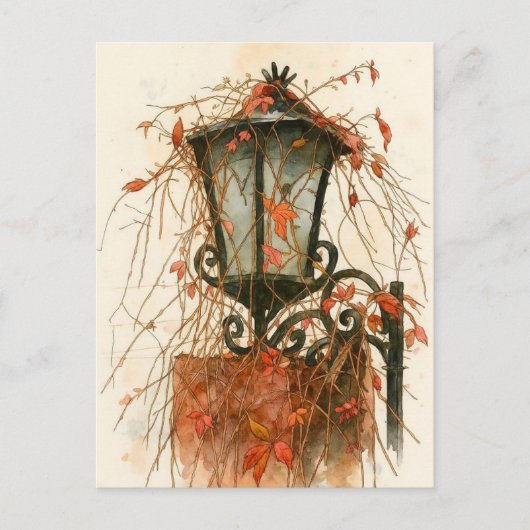 Autumn Lantern Magic Briefkaart (Voorkant)