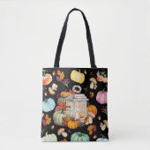 Autumn Lantern & Pumpkins Tote Bag (Voorkant)