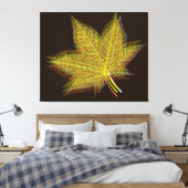 Autumn Leaf 3 Canvas Afdruk (Insitu (Slaapkamer))