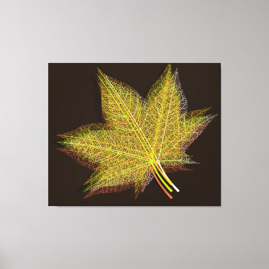 Autumn Leaf 3 Canvas Afdruk (Voorkant)