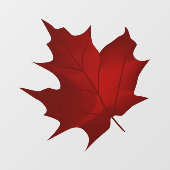 Autumn Leaf 3 Vinyl Window Cling Raamsticker (Vel)
