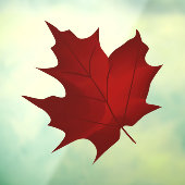 Autumn Leaf 3 Vinyl Window Cling Raamsticker (Vel 3)