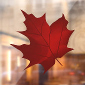Autumn Leaf 3 Vinyl Window Cling Raamsticker (Vel 2)