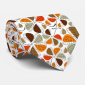 Autumn Leaf Abstract Stropdas (Opgerold)