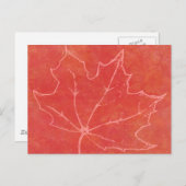 Autumn Leaf Art Briefkaart (Voorkant / Achterkant)