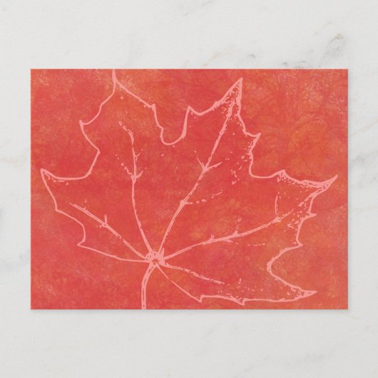 Autumn Leaf Art Briefkaart (Voorkant)