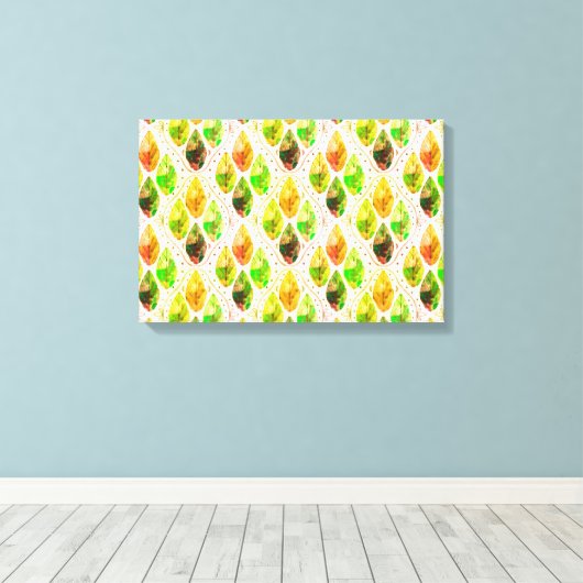 Autumn Leaf Art Print (Insitu (Houten vloer))