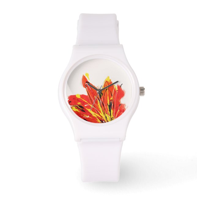 Autumn Leaf Art Watch Horloge (Voorkant)