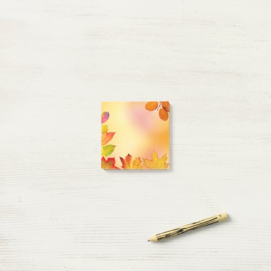 Autumn Leaf Beauty" x 3-inch Post-it® notes (Op bureau)