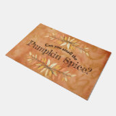 Autumn Leaf Borders Pumpkin Spice Welkom Deurmat (Schuin)