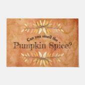 Autumn Leaf Borders Pumpkin Spice Welkom Deurmat (Voorkant)