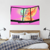 Autumn leaf canvas afdruk (Insitu (Slaapkamer))