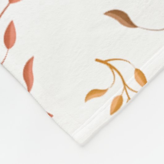 Autumn Leaf Cascade – Cozy Fleece Blanket (Hoek)