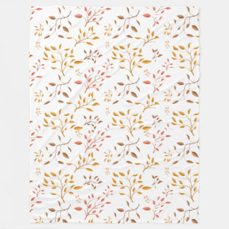 Autumn Leaf Cascade – Cozy Fleece Blanket Deken