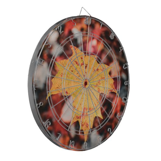 Autumn Leaf Dart Board Dartbord (Voorkant Links)
