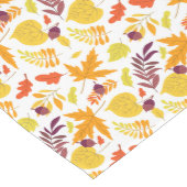 Autumn Leaf en Acorn Collage Pattern Medium Tafelloper (Hoek)
