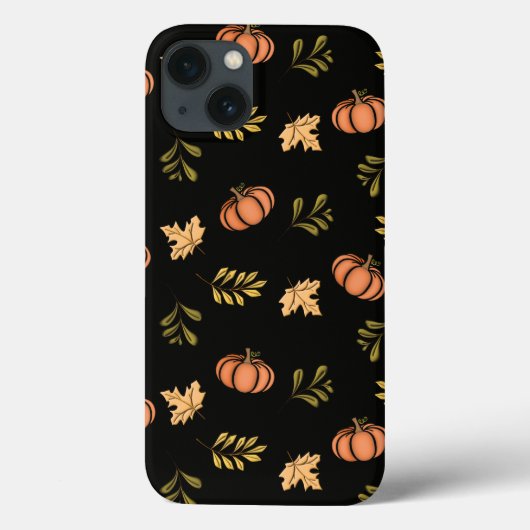 Autumn Leaf en Pumpkin Phone Case (Achterkant)