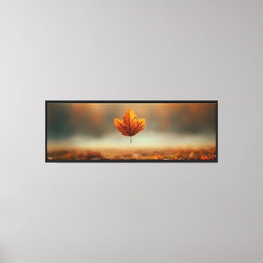 Autumn Leaf Falling Canvas Afdruk (Voorkant)