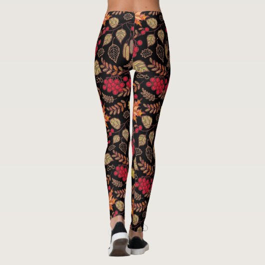 Autumn Leaf Foliage Leggings (Achterkant)