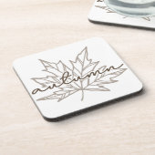 AUTUMN LEAF Hard kunststof onderzetter (Linkerzijde)