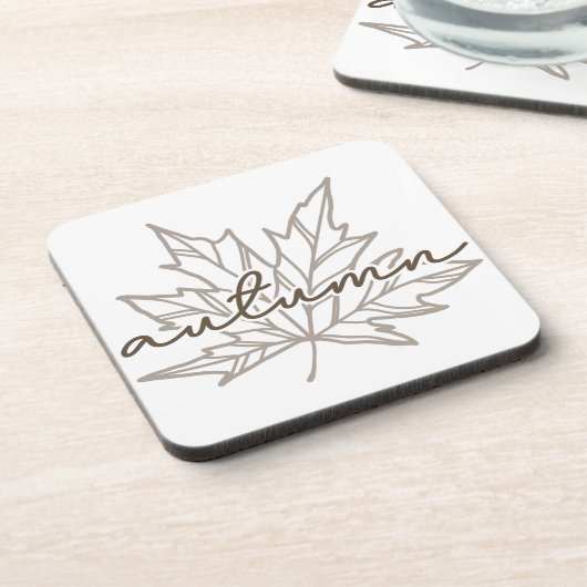 AUTUMN LEAF Hard kunststof onderzetter (Linkerzijde)