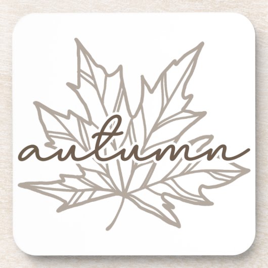 AUTUMN LEAF Hard kunststof onderzetter (Voorkant)