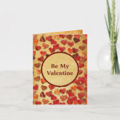 Autumn Leaf Hearts - Valentijn Card Kaart (Voorkant)
