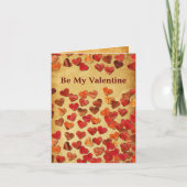 Autumn Leaf Hearts - Valentijn Kaart (Voorkant)