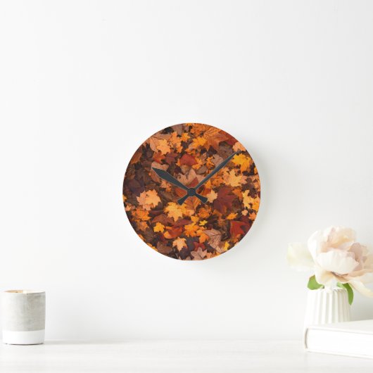 Autumn Leaf Herfst Foliage Ronde Klok (Huis)